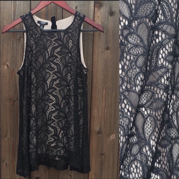 Alfani Floral Lace Tank Top PS - Picture 8 of 12